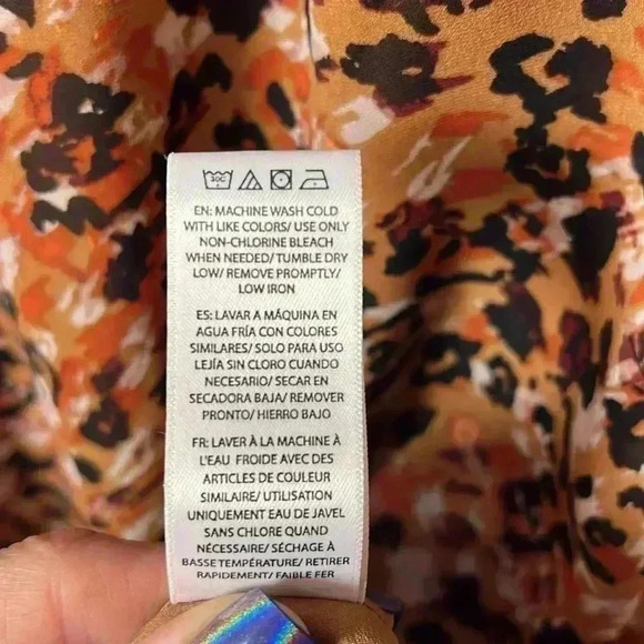 Beachlunchlounge Khaleesi Square Neck Leopard Print Midi Dress Size Large - Picture 9 of 12